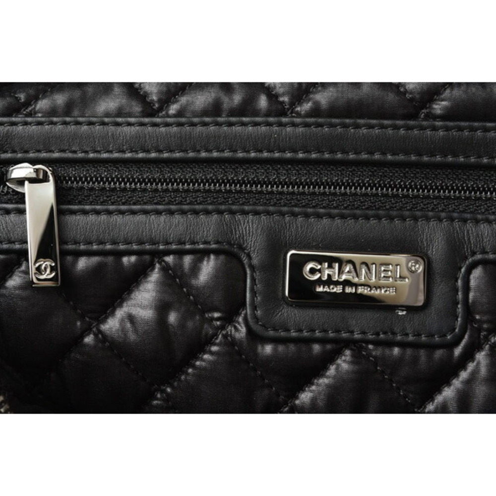 CHANEL Shoulder Bag Nylon Ribbon Black - Picture 12 of 14